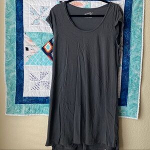 Dark Gray Short Sleeve Dress